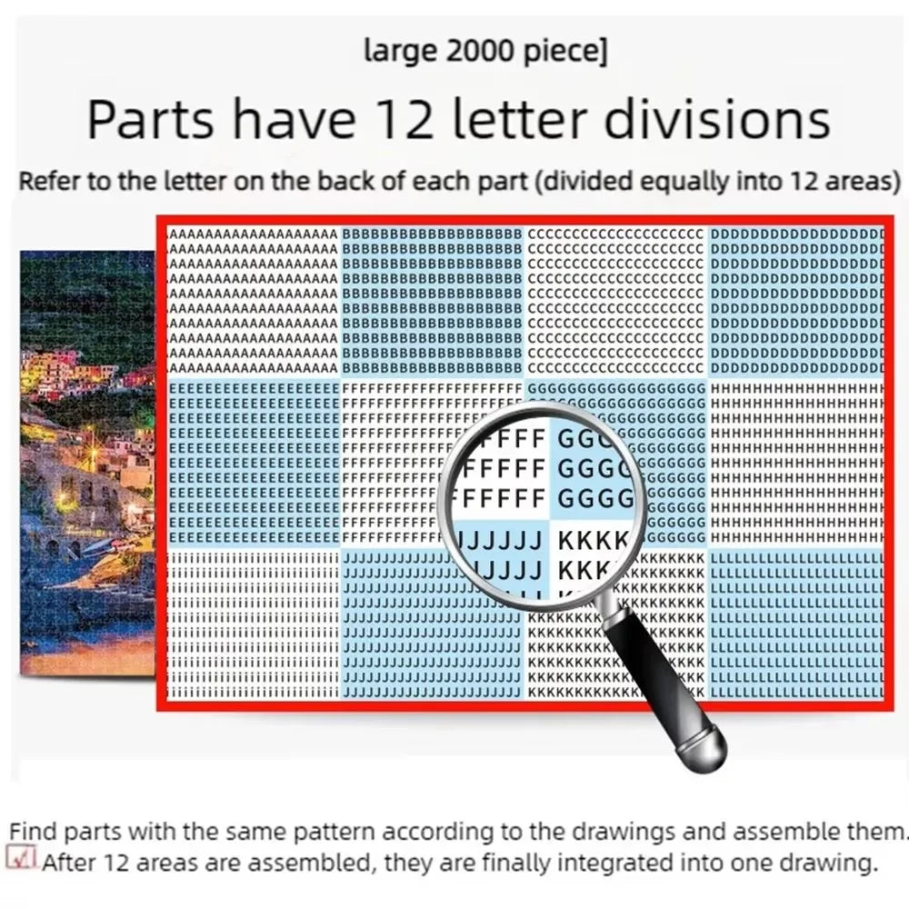 2000-Piece Landscape Jigsaw Puzzle – Educational Game for Kids & Children