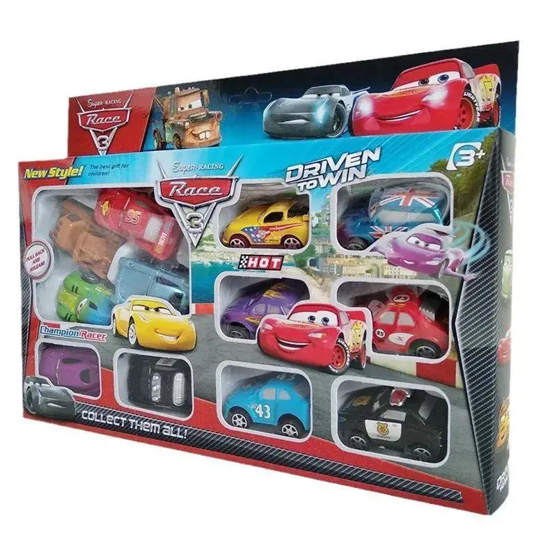 12pcs Disney Pixar Cars Toy Set – Lightning McQueen, Jackson Storm, Mater PVC Model Cars