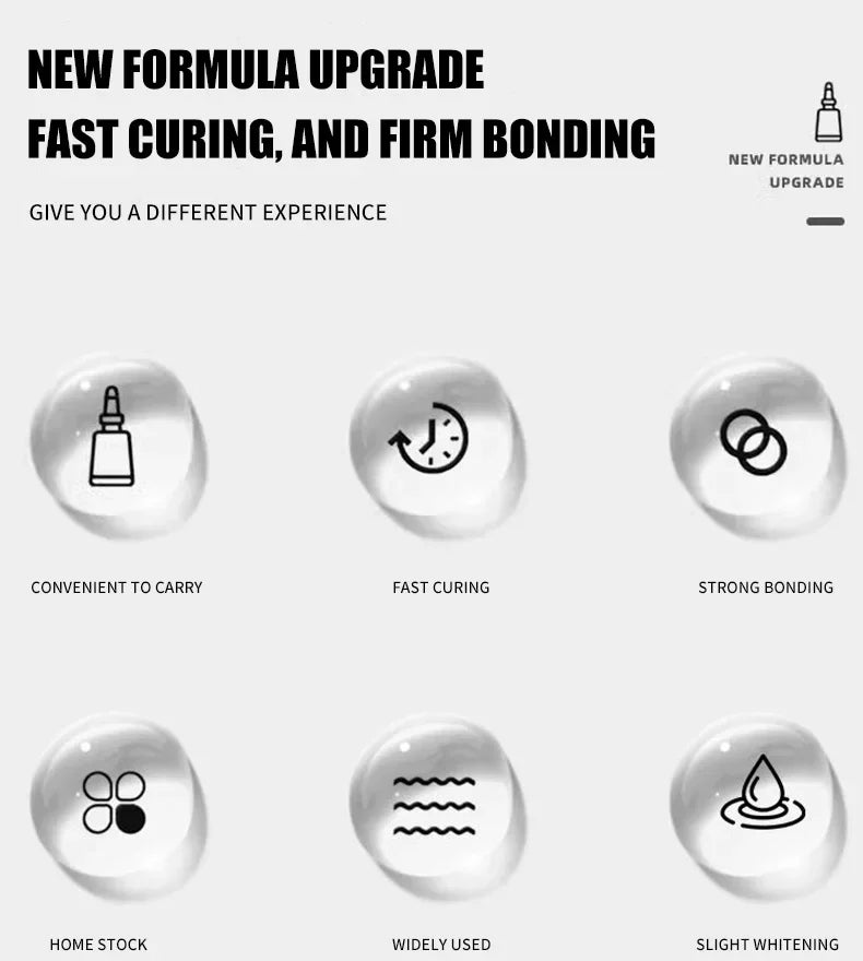 LOOLIFL Super Glue 502 – Instant Quick-Drying Strong Bond Adhesive for Leather, Rubber, Wood & Metal (1–5pcs)