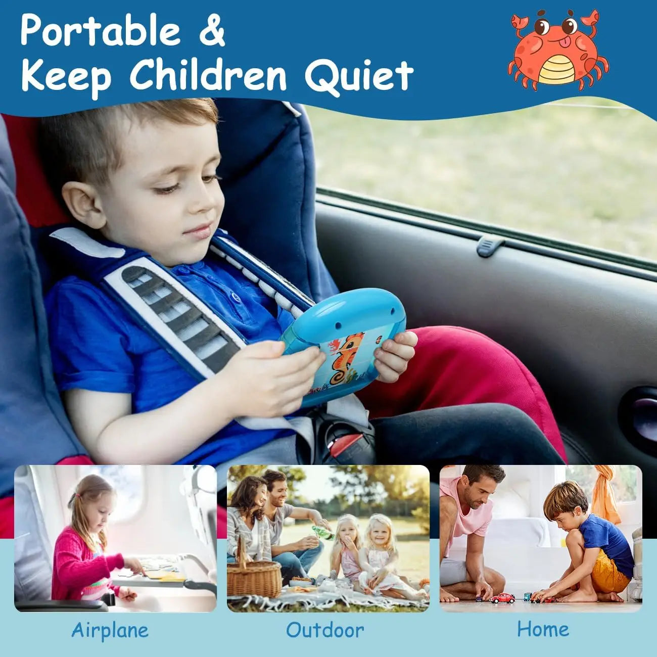 4-in-1 Rotating Puzzle – Fidget Toy for Kids Ages 3+