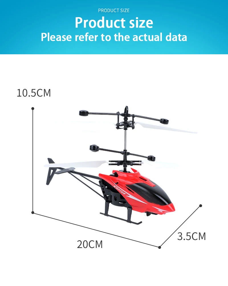 Mini RC Drone – Rechargeable, Safe & Fall-Resistant (No Battery)
