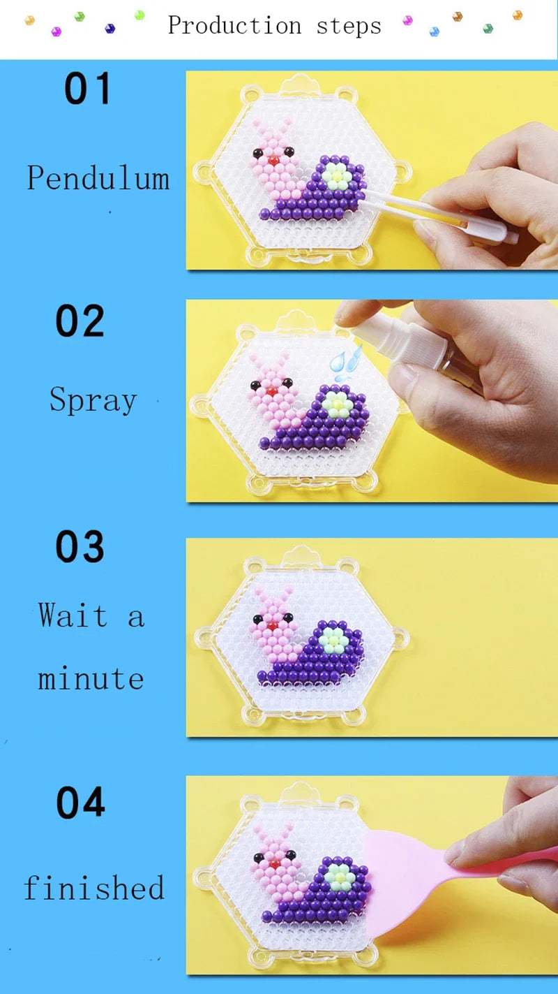 5mm Magic Water Beads – 3D DIY Montessori Aquamosaic Set