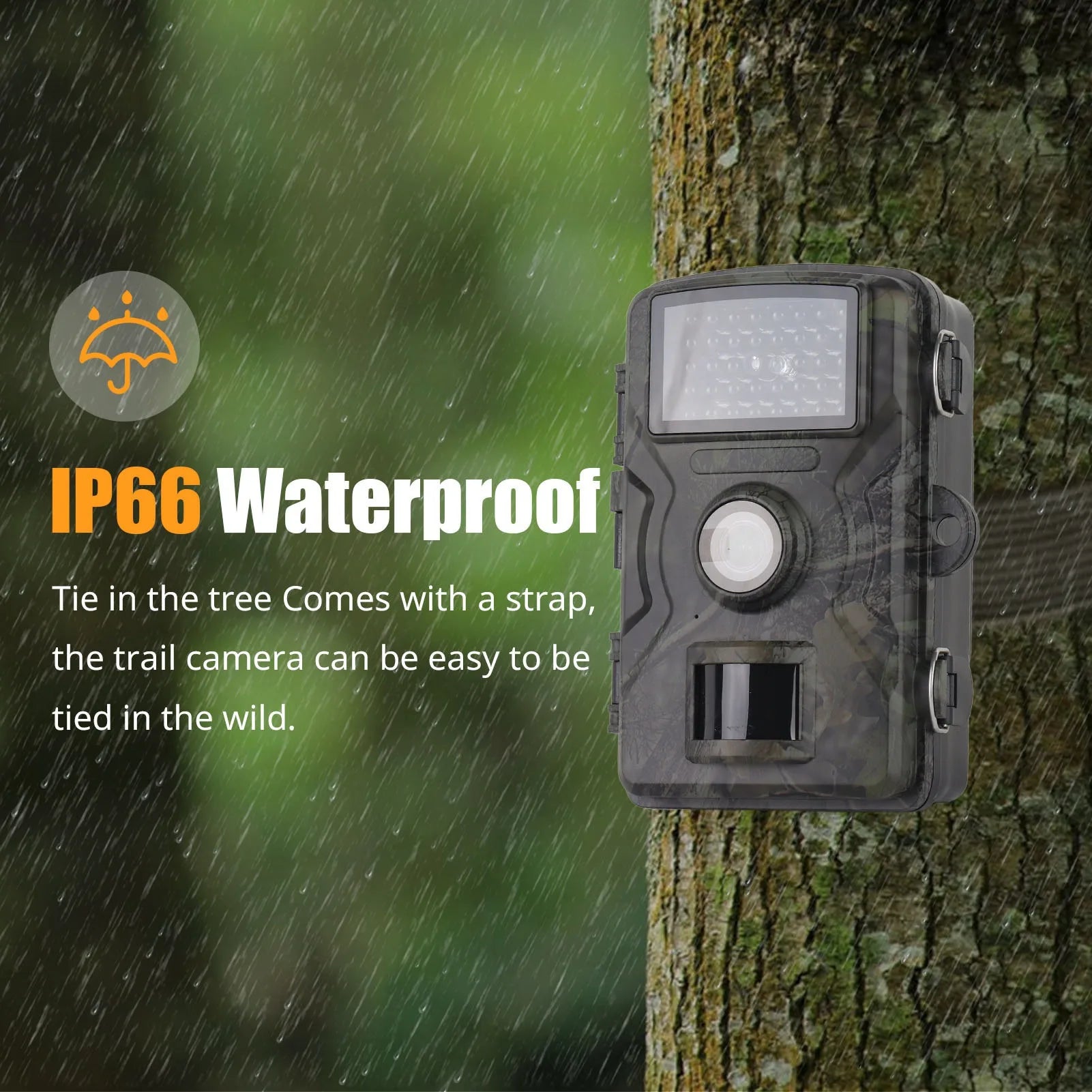 1080P 16MP Hunting Trail Camera with Night Vision & Motion Sensor