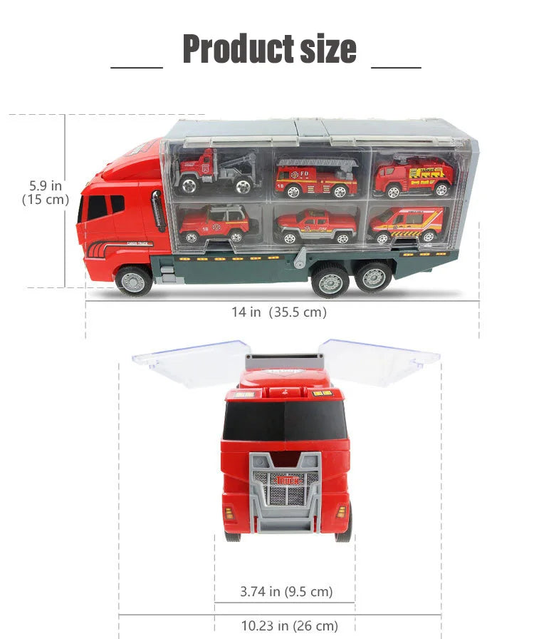 10-in-1 Construction Truck Toy Set – Die-Cast Vehicles for Kids