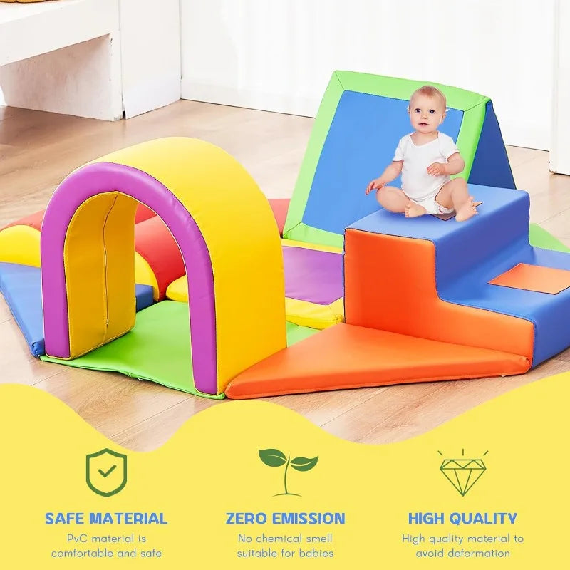 11-Piece Toddler Climbing Toys – Soft Foam Indoor Play Set