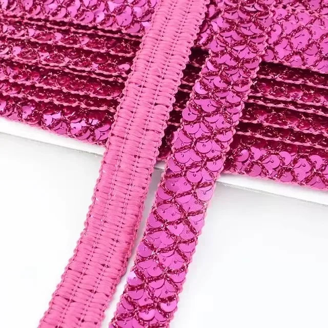 2–10M Sequin Ribbon Lace Trim – DIY Sewing & Wedding Decor