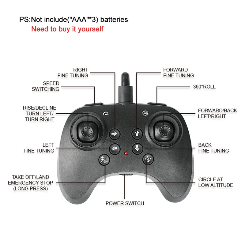 2.4G EPP RC Fighter Plane Glider with Lights – Stunt Aircraft