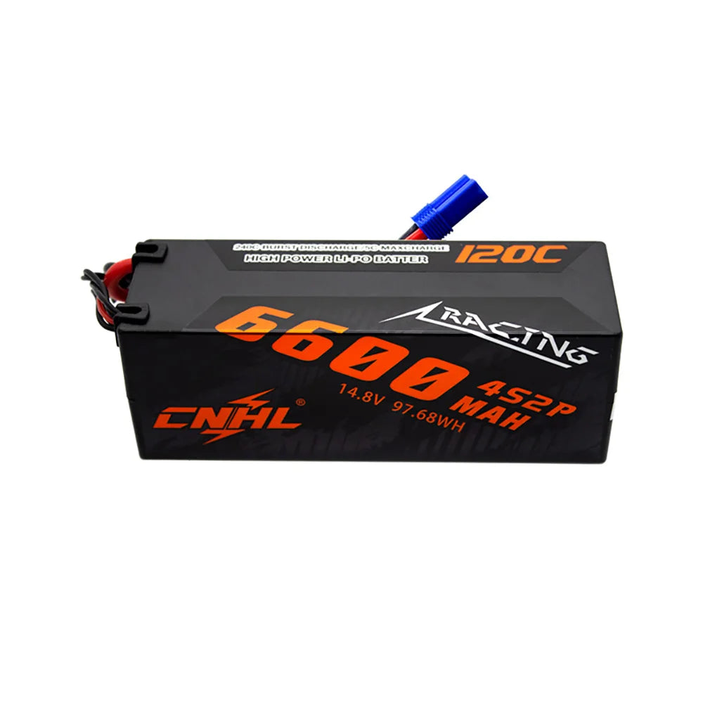 CNHL Lipo Battery 3S/4S 5600-8000mAh 11.1V/14.8V Hard Case with T EC5 Plug