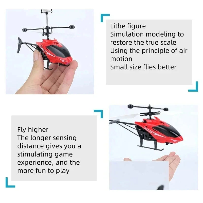 Mini RC Drone – Rechargeable, Safe & Fall-Resistant (No Battery)