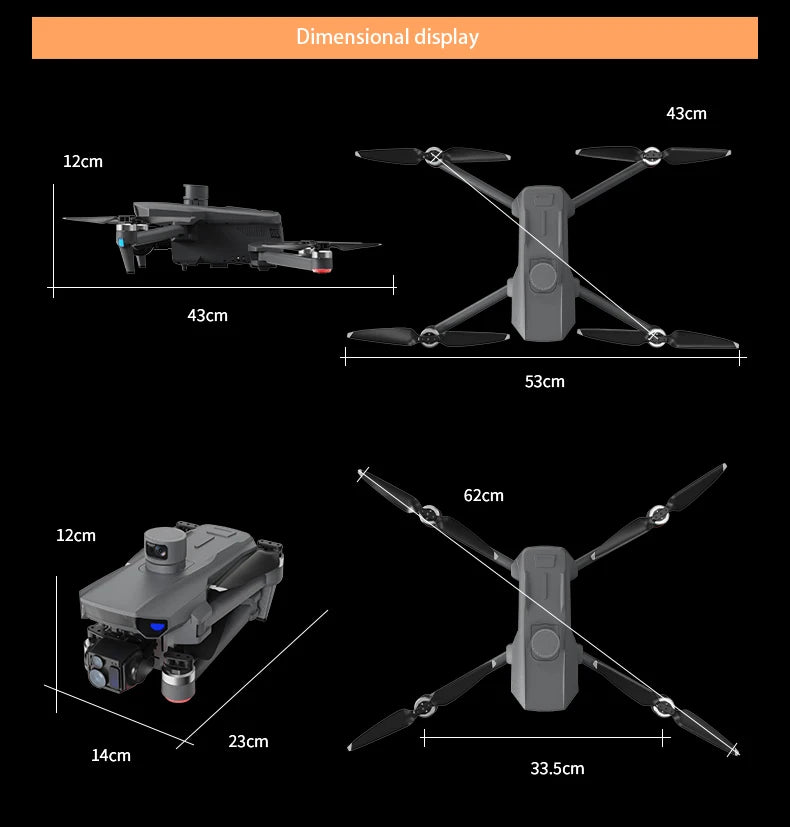 KY-001 PRO Hang 800g GPS Drone – 8K Camera, 3-Axis Gimbal, 20KM Range