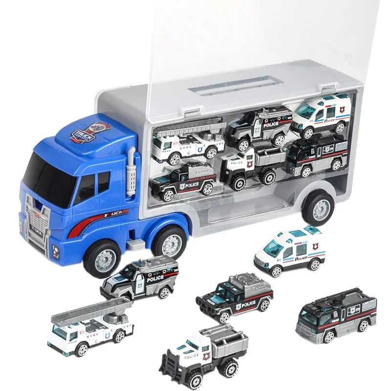 10-in-1 Construction Truck Toy Set – Die-Cast Vehicles for Kids
