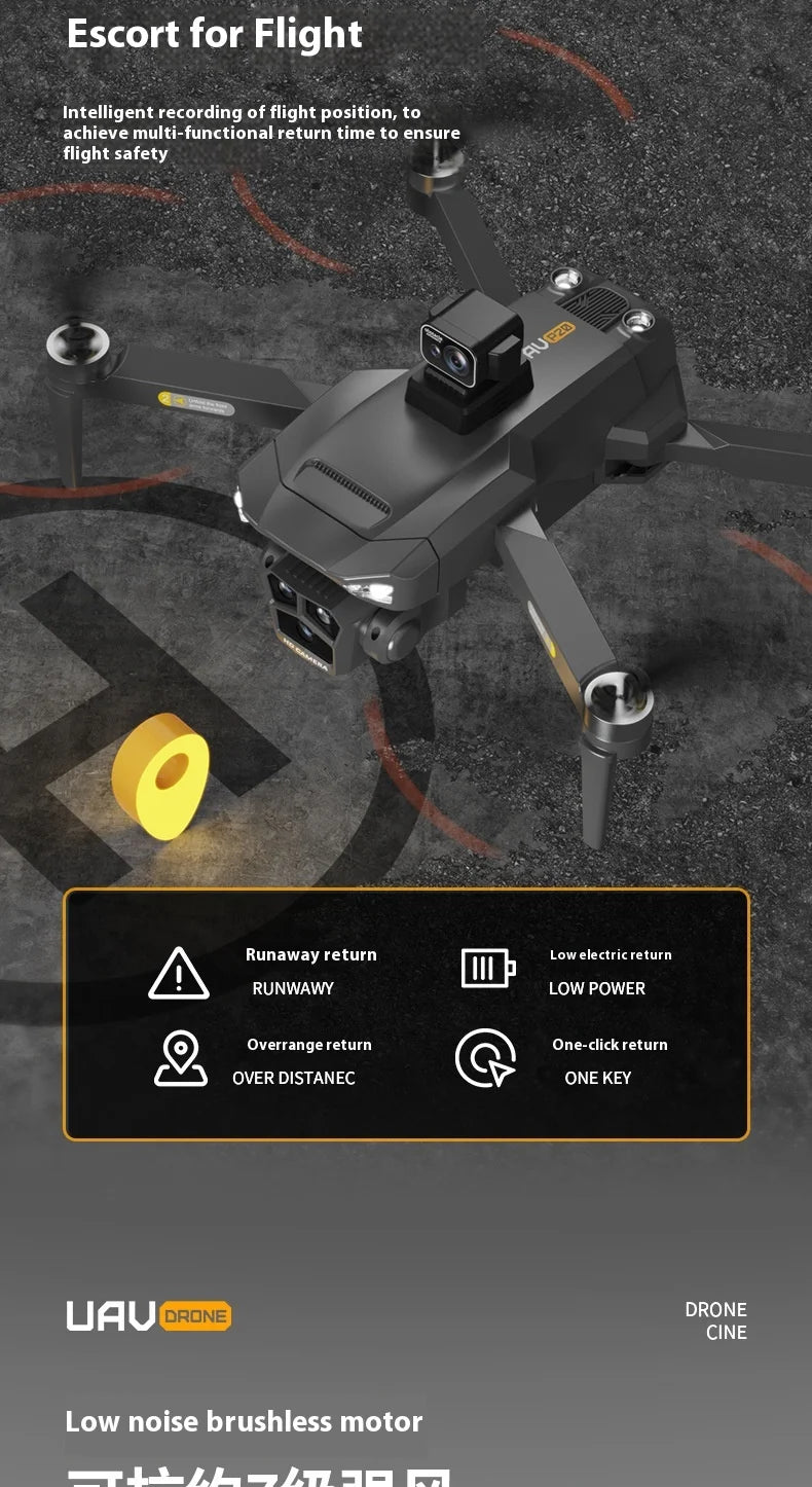 UVA P20 Drone – 8K HD Camera, 3-Axis Gimbal GPS Quadcopter