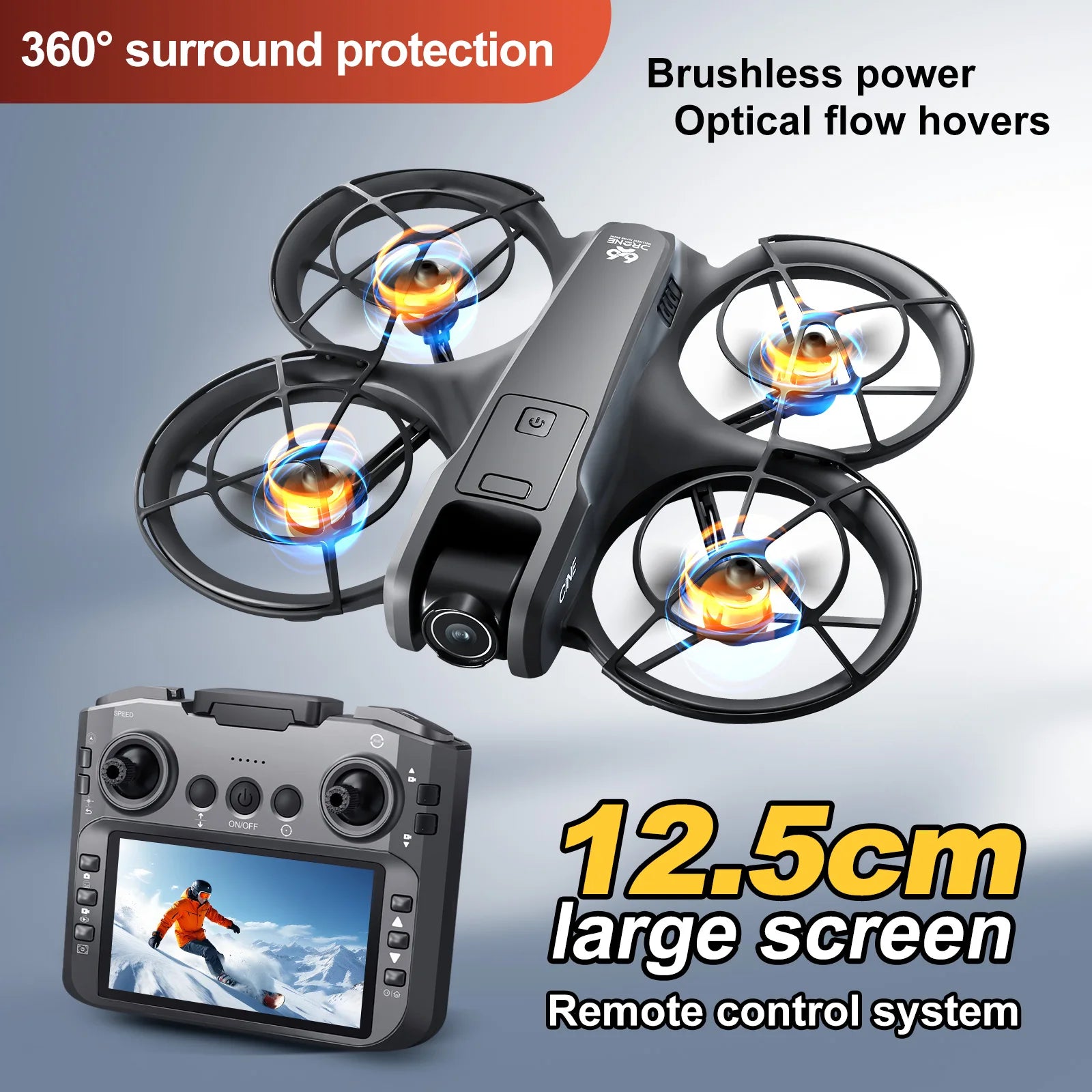 V666 Mini Drone 4K HD Camera FPV Quadcopter with Screen