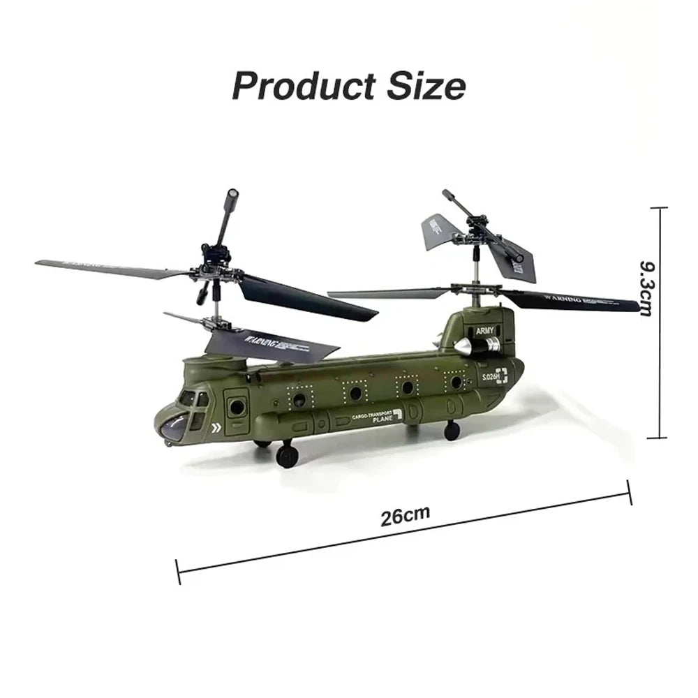 S026H RC Helicopter – Double Propeller Fixed-Height Toy
