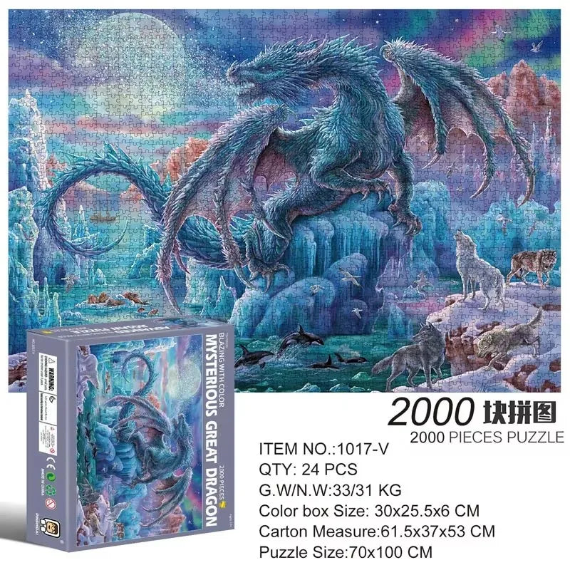 2000-Piece Landscape Jigsaw Puzzle – Educational Game for Kids & Children