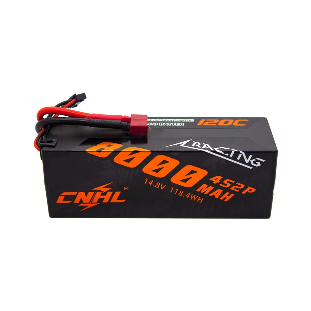 CNHL Lipo Battery 3S/4S 5600-8000mAh 11.1V/14.8V Hard Case with T EC5 Plug