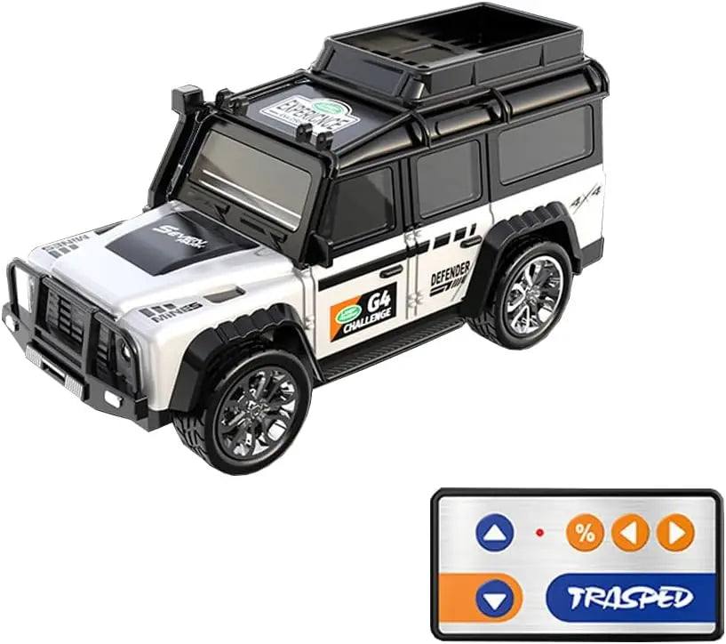 1/64 Mini RC Car 4x4 Alloy Racing Truck with Lights