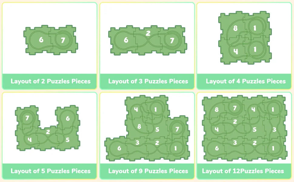 Puzzle Racer Car Track Set – Montessori Brain Toy for Kids Ages 3–6