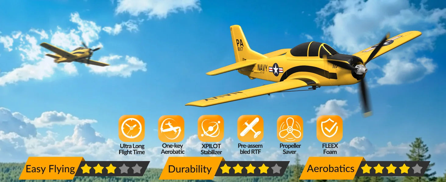 Volantex Spitfire RC Plane 2.4G 4CH Warbird – 400mm RTF