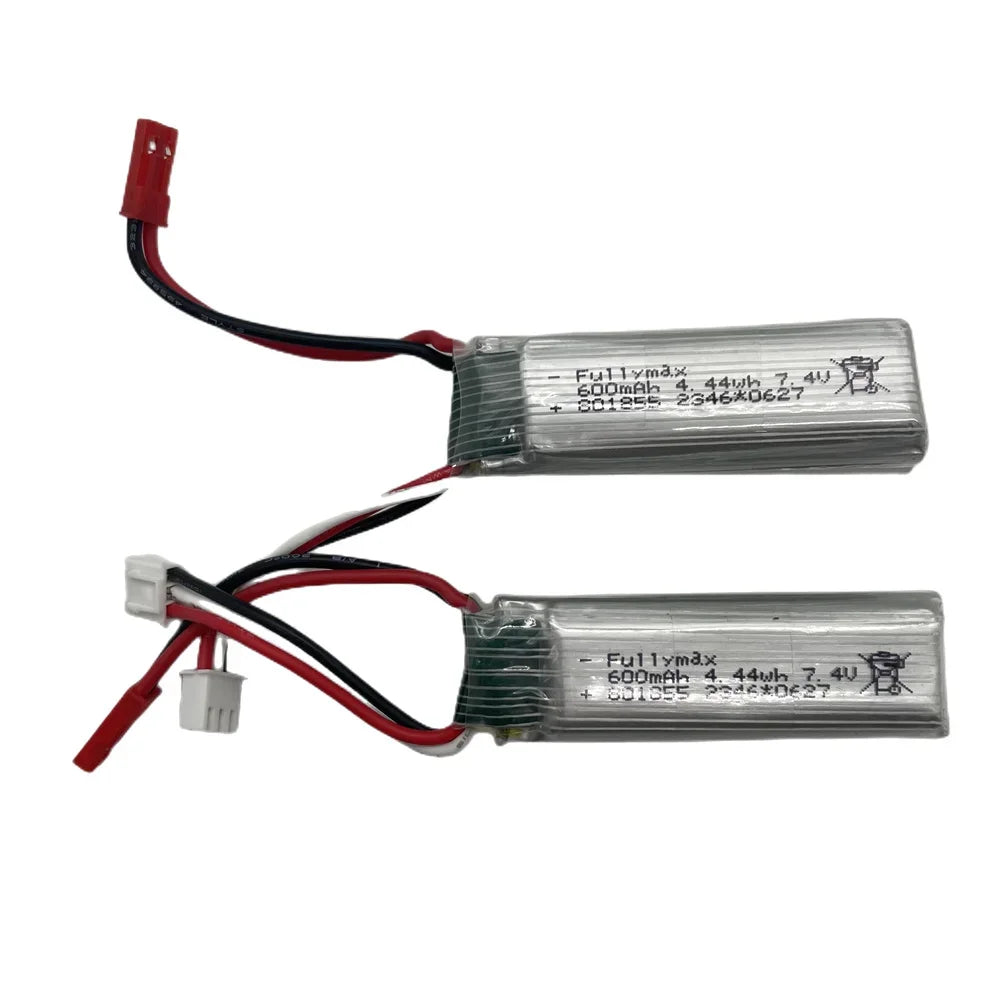 7.4V 600mAh LiPo Battery for WLtoys/XK RC Airplanes