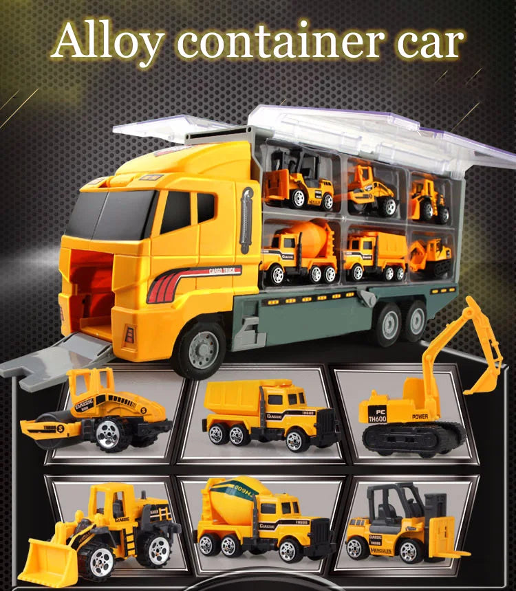 10-in-1 Construction Truck Toy Set – Die-Cast Vehicles for Kids