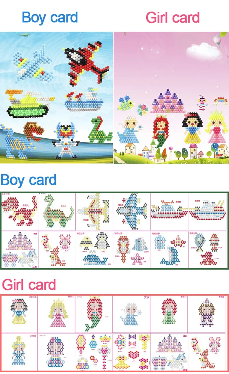 5mm Magic Water Beads – 3D DIY Montessori Aquamosaic Set