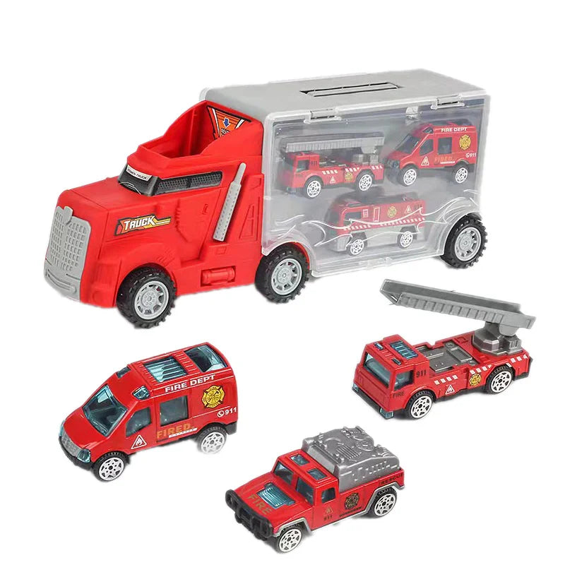 10-in-1 Construction Truck Toy Set – Die-Cast Vehicles for Kids