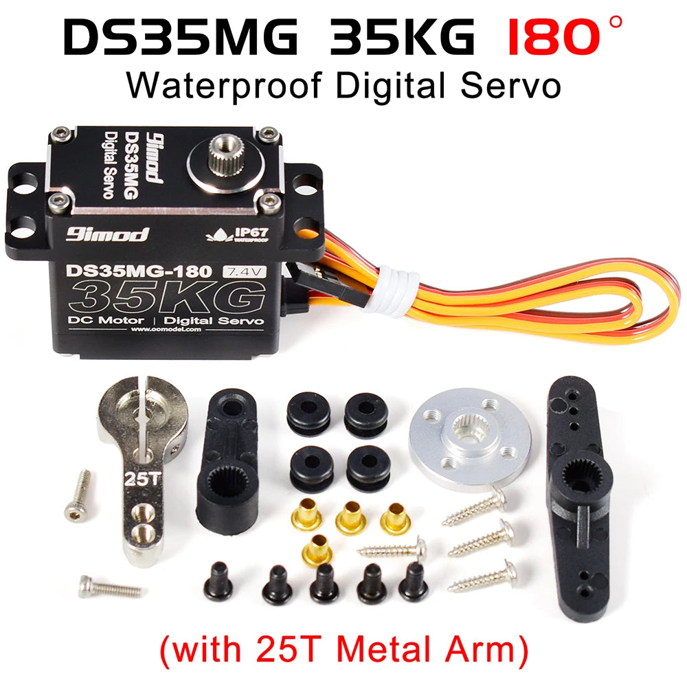 9imod DS35MG 35KG Waterproof Metal Gear Servo for 1/8 1/10 RC Cars