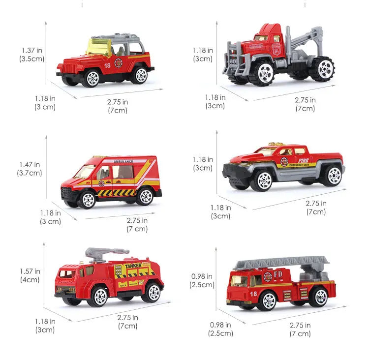 10-in-1 Construction Truck Toy Set – Die-Cast Vehicles for Kids
