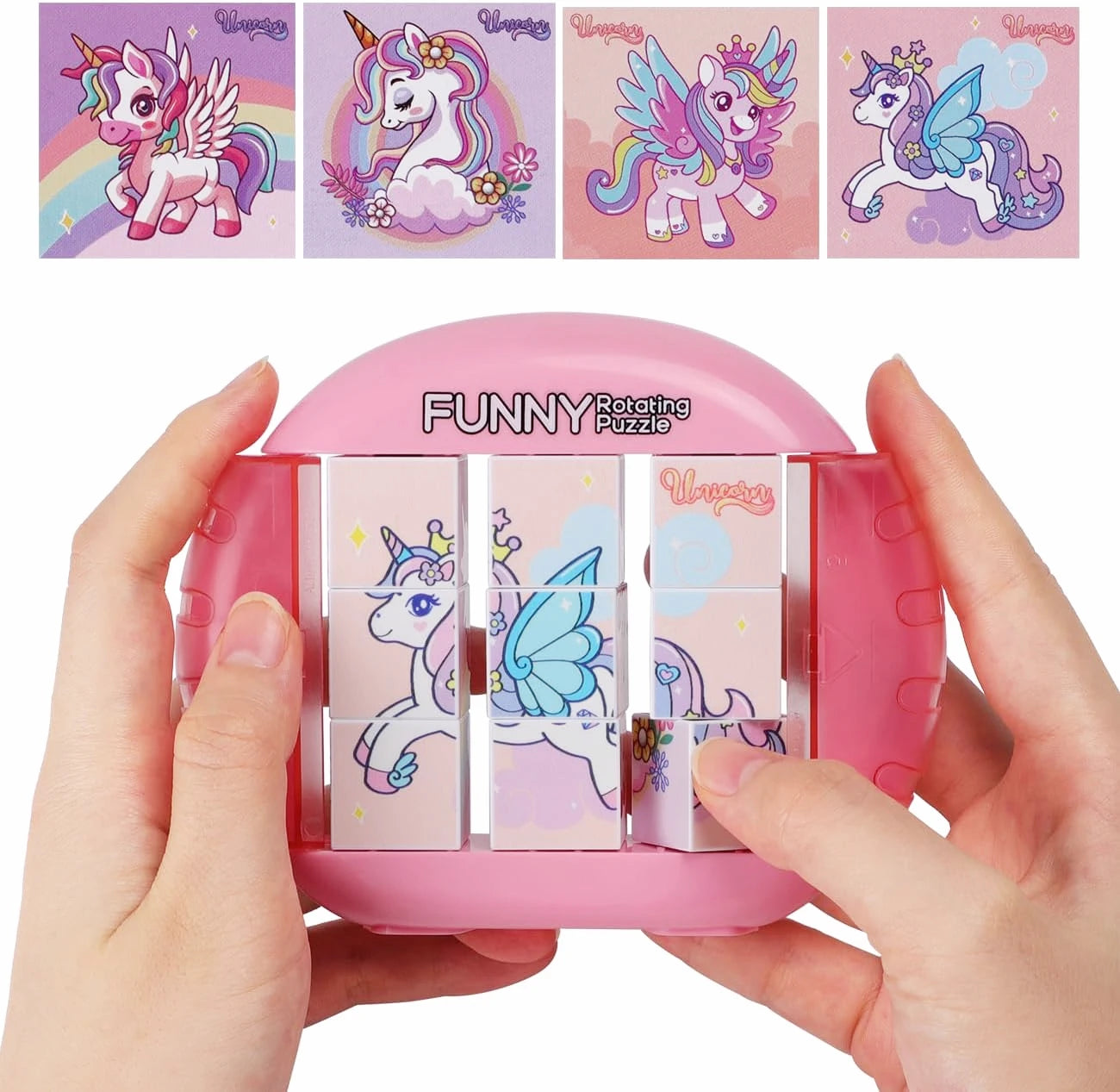 4-in-1 Rotating Puzzle – Fidget Toy for Kids Ages 3+