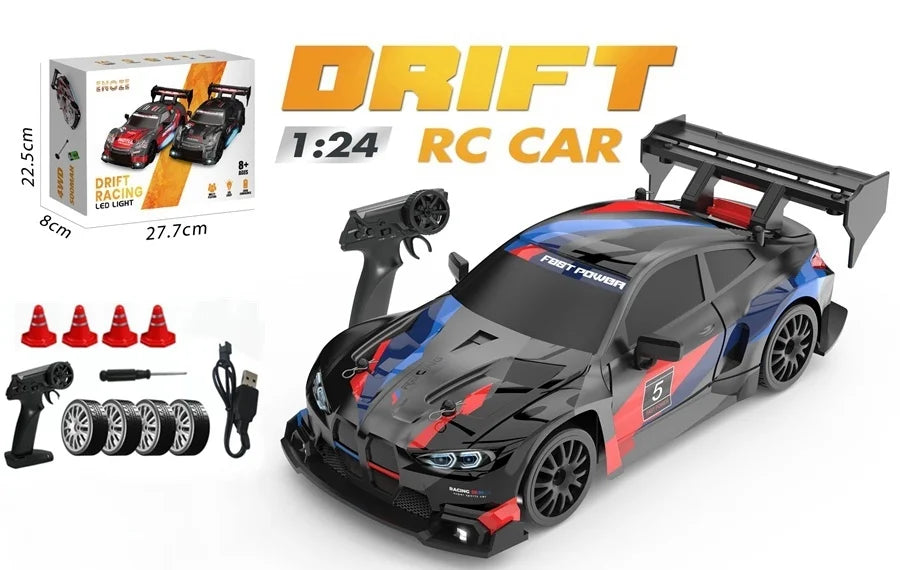 4WD RC Drift Car with LED – High Speed Racing RTR