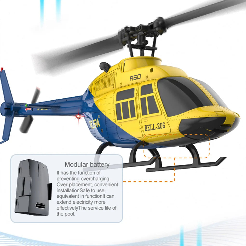 ERA A60 Bell 206 RC Helicopter 1/42 2.4G 4CH Flybarless