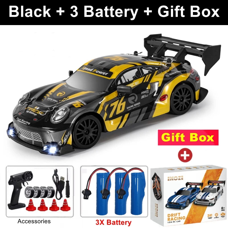 4WD RC Drift Car with LED – High Speed Racing RTR