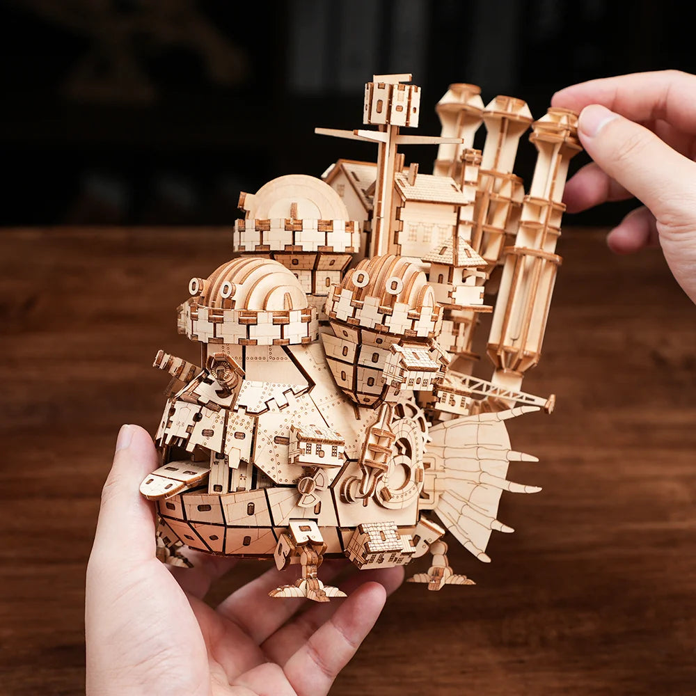 Creative Castle 3D Wooden Puzzle – DIY Model Kit for Kids & Adults