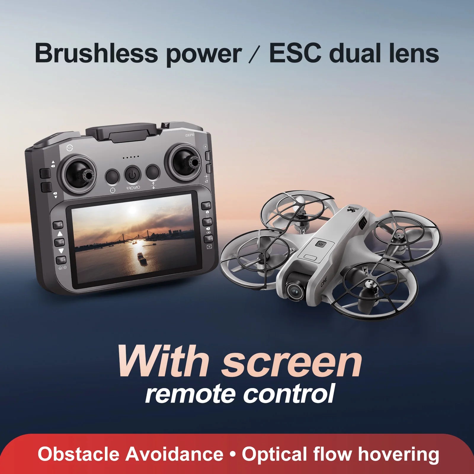 V666 Mini Drone 4K HD Camera FPV Quadcopter with Screen