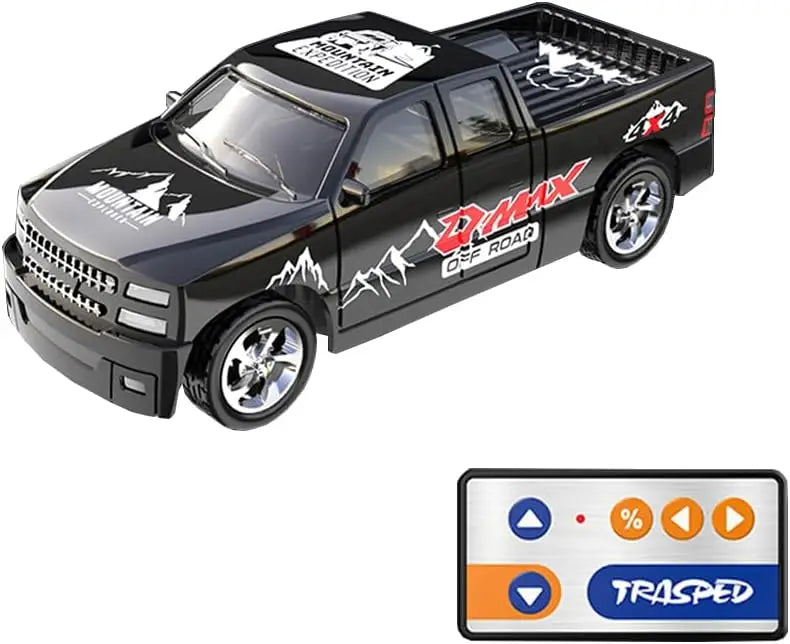 1/64 Mini RC Car 4x4 Alloy Racing Truck with Lights