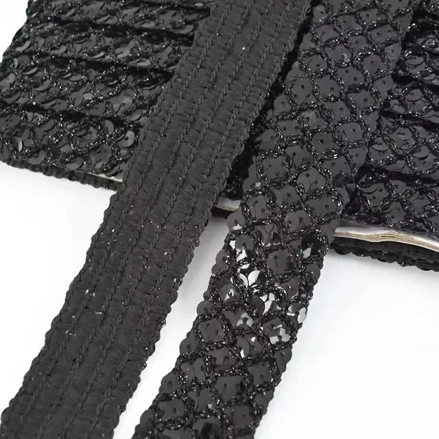 2–10M Sequin Ribbon Lace Trim – DIY Sewing & Wedding Decor