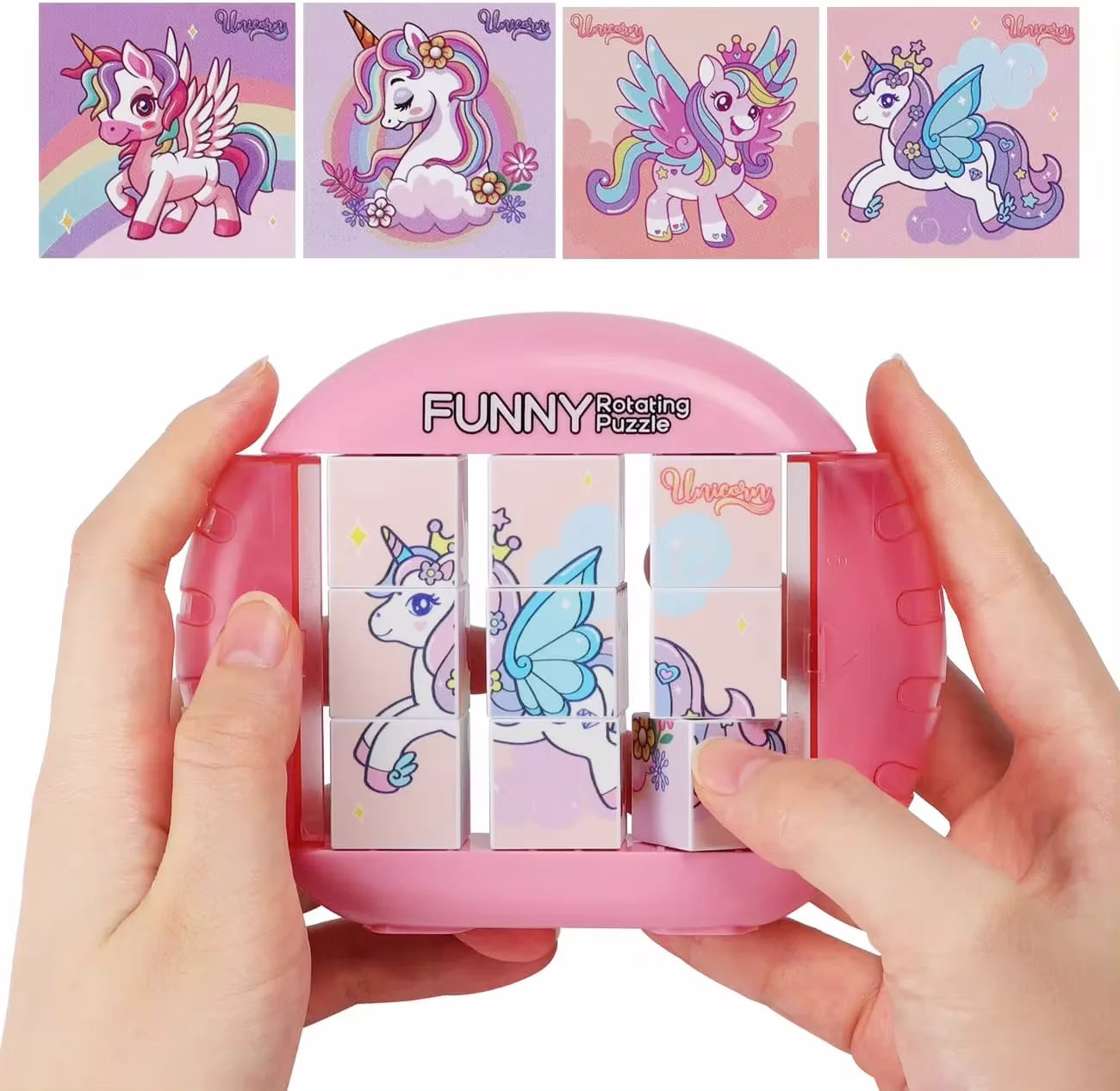 4-in-1 Rotating Puzzle – Fidget Toy for Kids Ages 3+