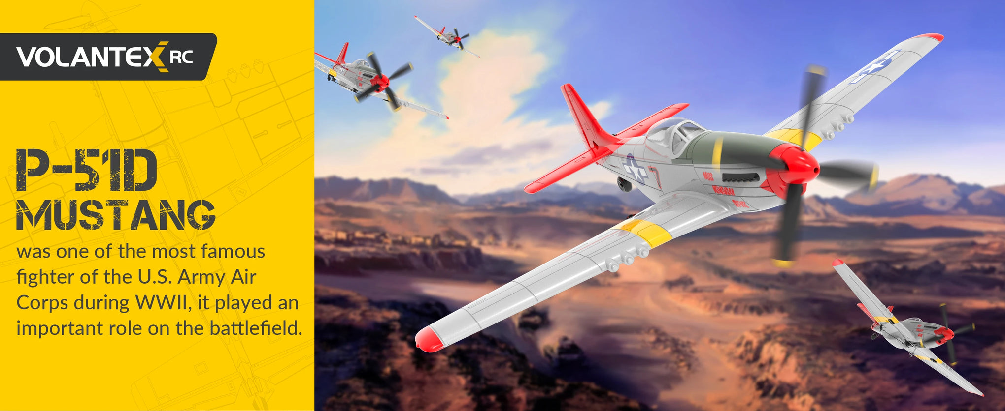 Volantex Spitfire RC Plane 2.4G 4CH Warbird – 400mm RTF