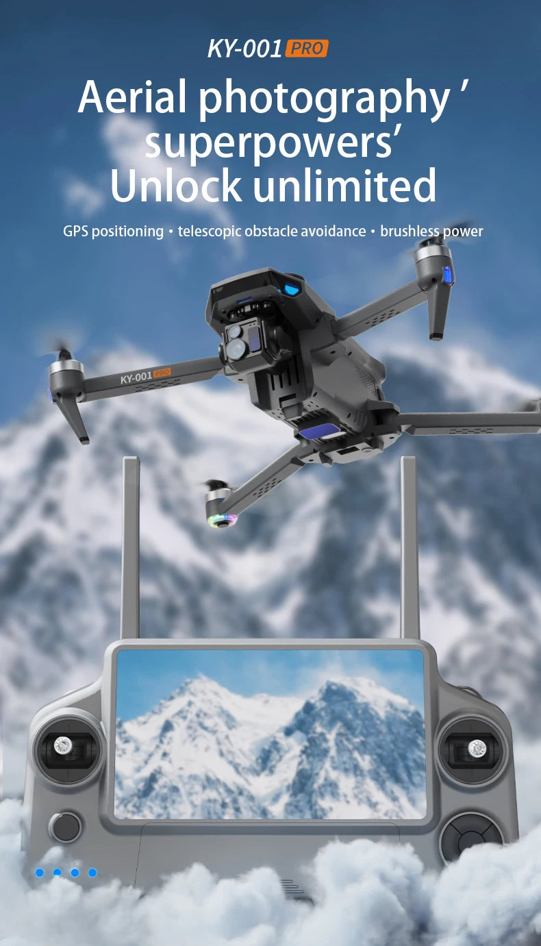 KY-001 PRO Hang 800g GPS Drone – 8K Camera, 3-Axis Gimbal, 20KM Range