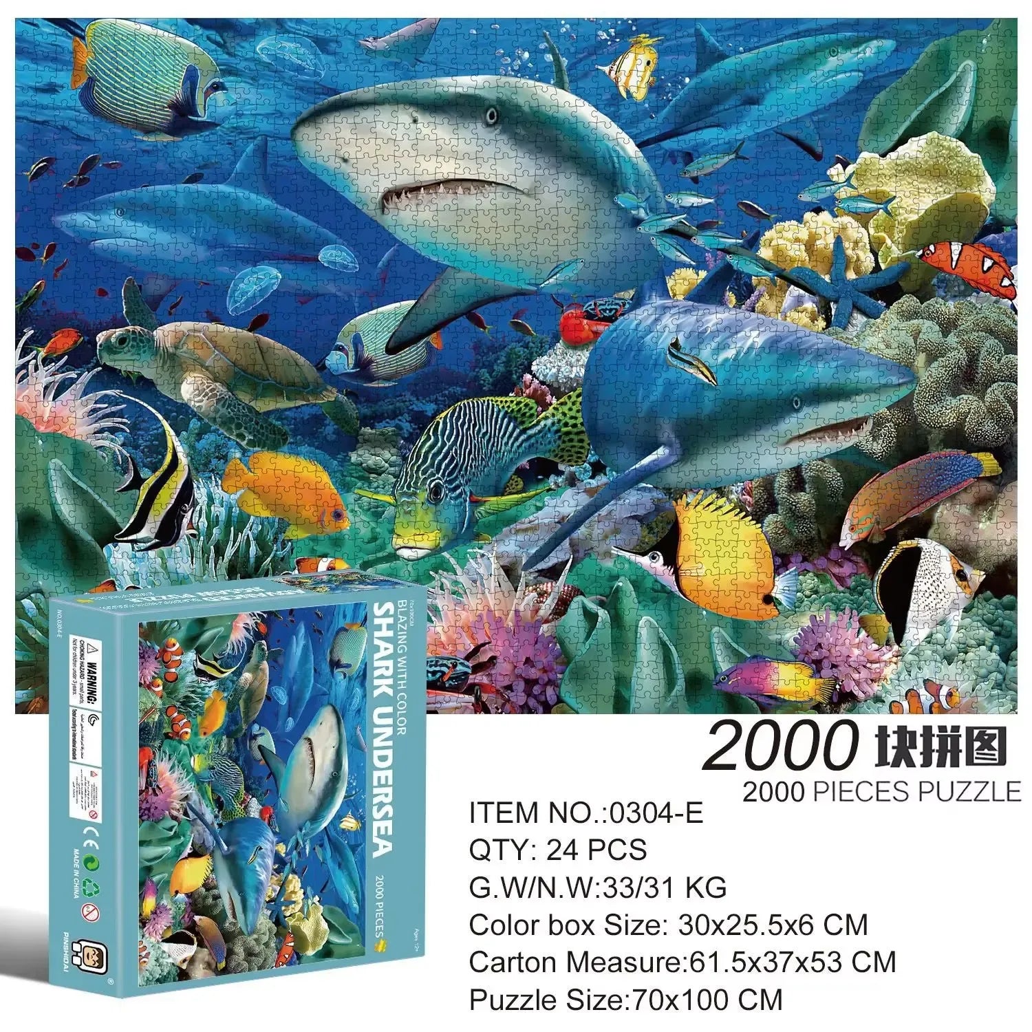 2000-Piece Landscape Jigsaw Puzzle – Educational Game for Kids & Children