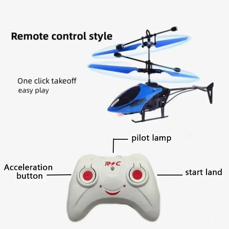 Mini RC Drone – Rechargeable, Safe & Fall-Resistant (No Battery)