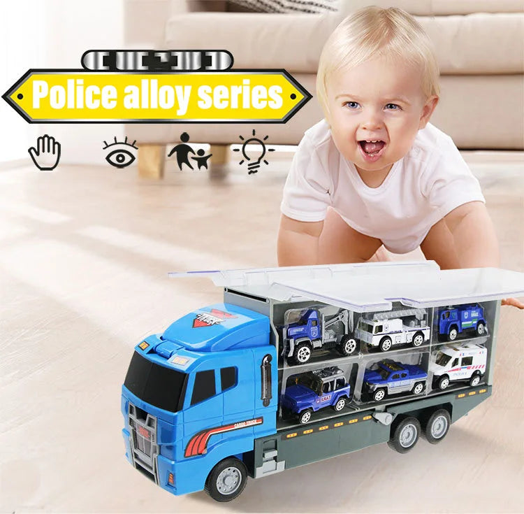 10-in-1 Construction Truck Toy Set – Die-Cast Vehicles for Kids