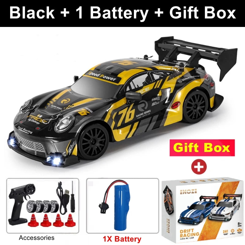 4WD RC Drift Car with LED – High Speed Racing RTR