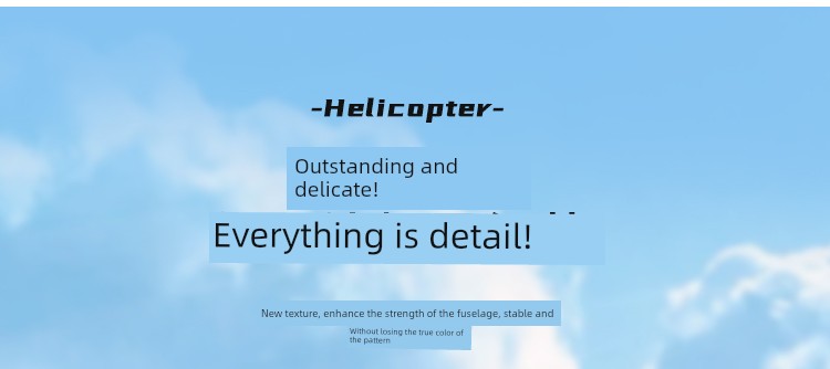 Large Alloy RC Aircraft Helicopter – Long Endurance UAV Toy