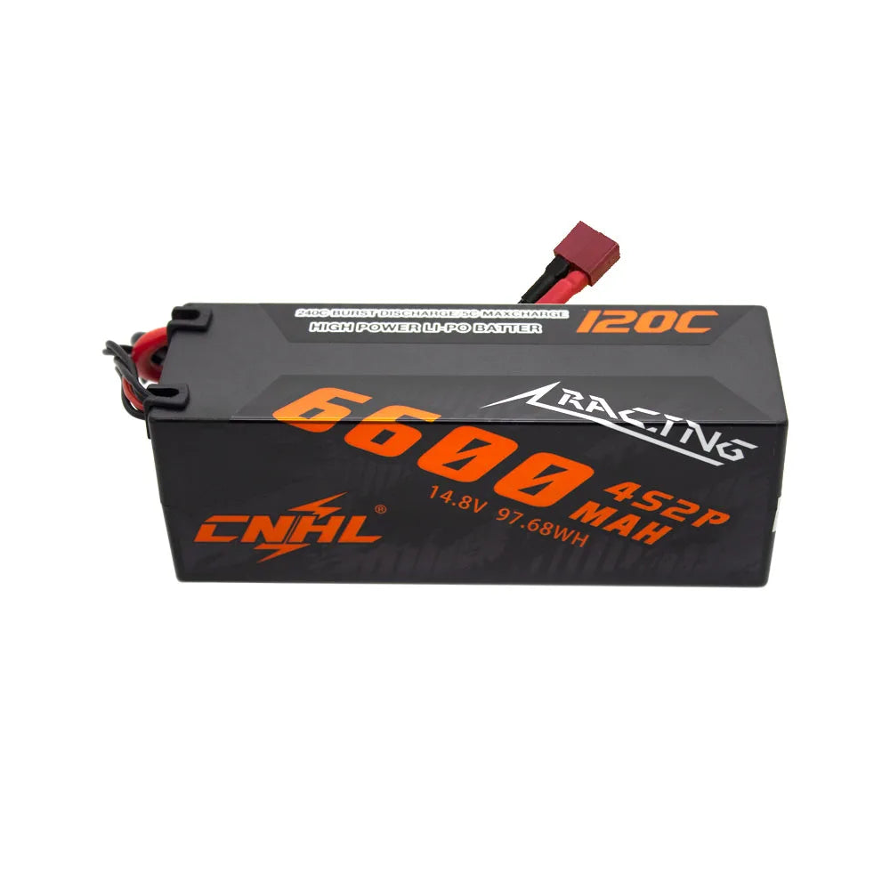 CNHL Lipo Battery 3S/4S 5600-8000mAh 11.1V/14.8V Hard Case with T EC5 Plug