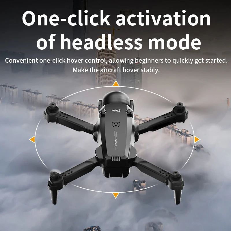 H20 Foldable RC Drone – Four-Axis Flying Toy with Dual Lens & Optical Flow Hover