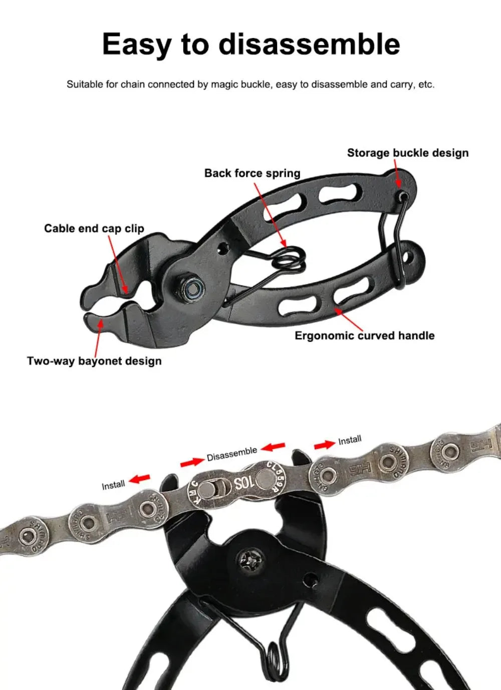 Bicycle Repair Tool Kit – Chain Breaker, Crank Puller, Pedal Remover, Bike Tools Set for MTB & Road Cycling