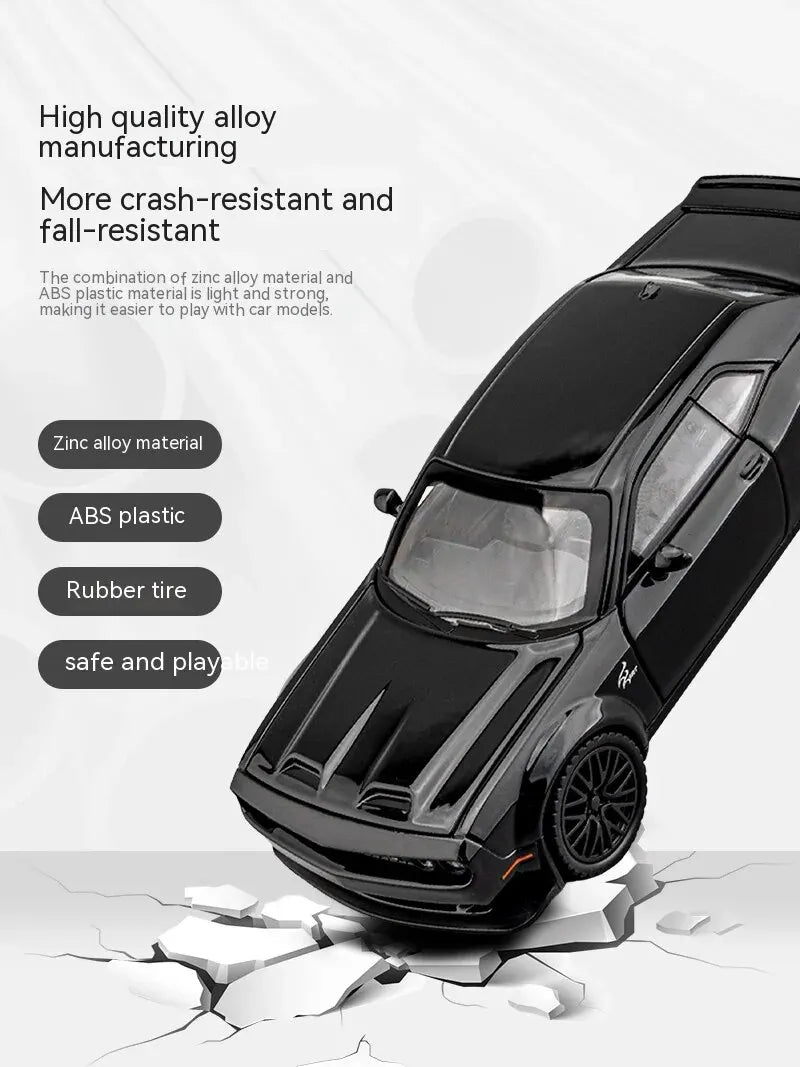 1:32 Dodge Challenger Hellcat Die-Cast Toy Car – Pull Back with Sound & Light