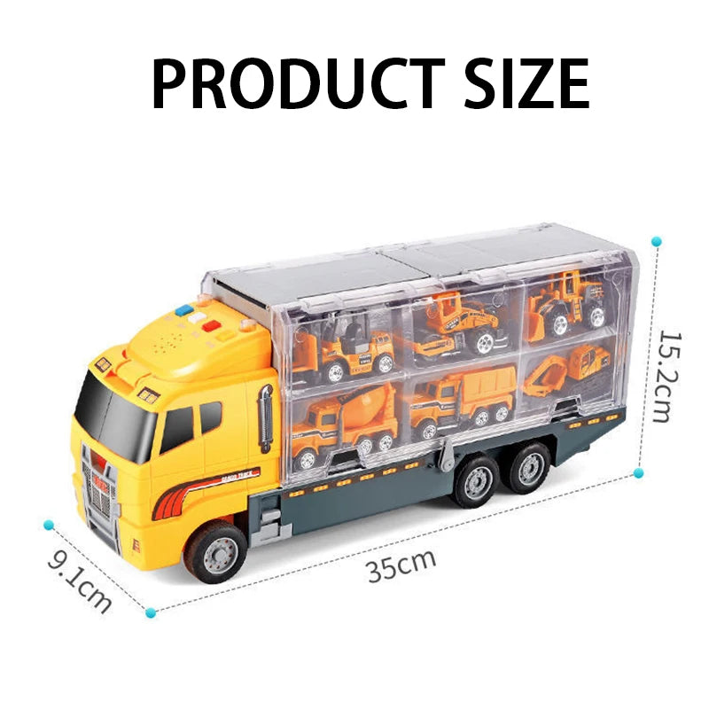 10-in-1 Construction Truck Toy Set – Die-Cast Vehicles for Kids